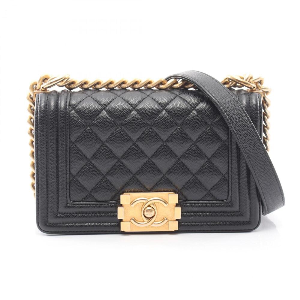 Chanel Boy Small Shoulder Bag/Handbag, Caviar Leather (Grained Calfskin), Wom...